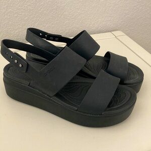 Black Crocs Sandals